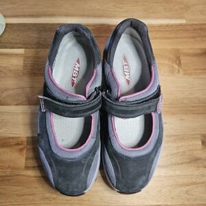 MBT Women's Mary Jane Walking Shoes Sneakers Grey Pink 7 Comfort